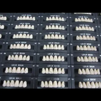 Зубы акриловые 2х слойные Kaili гарнитур 28 зубов, HUGE DENTAL T6A2