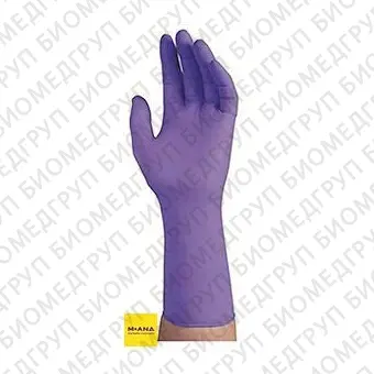 Перчатки нитриловые, длина 30 см, толщина 0,15/0,12/0,09, рельефная поверхность пальцев NitrileXtra, фиолетовый, KimberlyClark, 97614уп, размер XL, 50 шт.