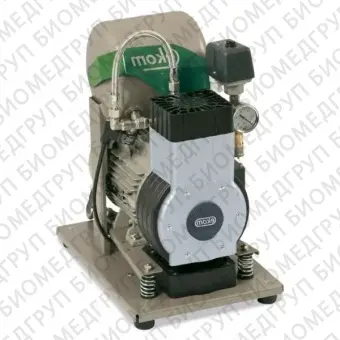 EKOM DK50 B BS  безмасляный компрессор для одной стоматологической установки с ресивером 4 л 50 л/мин