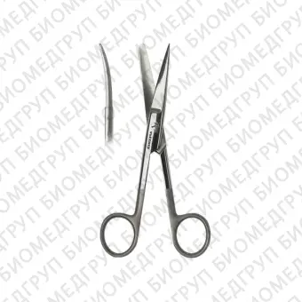 Ножницы хирургические Super Cut тупоконечные изогнутые, 145 мм Apexmed