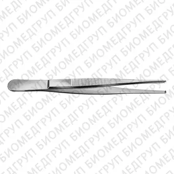 BD557R  пинцет хирургический, стандартный, зубчики 1х2, длина 145 мм