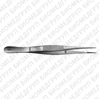 BD301R  пинцет анатомический, прямой, тонкий, длина 90 мм