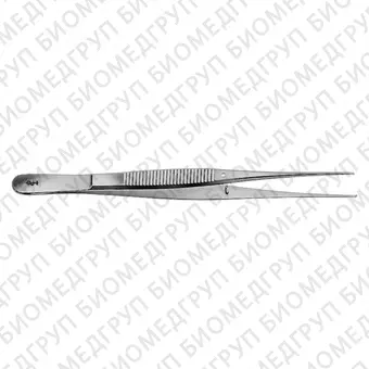 BD669R  пинцет хирургический по Semken, ширина 1,1 мм, зубчики 1х2, длина 145 мм