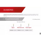 Полир на держателе DIAMOND спеченный алмаз для финишной обработки керамики, 1шт. Reddish Stone (DO0308SI 3 мм х 8 мм Пуля)