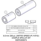 Набор спейсеров для образцов, 5,0 мм, 230 мкл, большой емкости; Содержит 10 нижних прокладок из ПТФЭ и 10 крышек из ПТФЭ. Роторы высокой производительности имеют более тонкие стенки и ограниченную скорость вращения