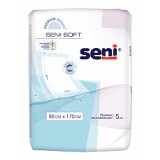 Пеленки Seni Soft 90 x 170 см, 5шт. с «крыльями» для фиксации под матрасом